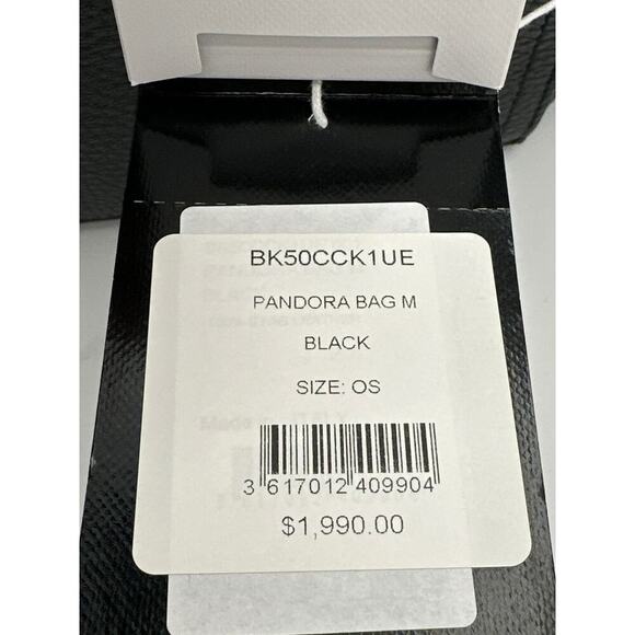 Givenchy Black Leatger Pebble Textured Large Pandora Travel Bag - Picture 4 of 9